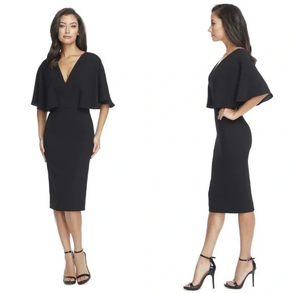 Dress The Population Louisa Dress in Black Size Small - Picture 1 of 12